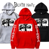 DEATH NOTE Harajuku Graphic HOODIES MEN WOMEN Soft Hooded SWEATSHIRT ANIME TOP