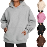 Fashionable Womens Long Sleeve Hooded Fleece Sweatshirt for All Occasions