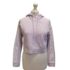 VV825 WOMENS FILA BLUE CREAM CROPPED DRAWSTRING SWEATSHIRT HOODIE UK M 10 EU 38