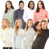 Brave Soul Womens Hoodie with Kangaroo Pocket, Ribbed Cuffs Plain Sweatshirts