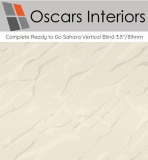Complete Ready To Go Sahara Quality Vertical Blind Cord & Chain Operation 3.5″