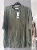 Matalan Green Pleated Plisse Top Size M