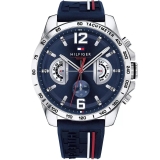 New Tommy Hilfiger TH1791476 Men’s Blue Dial Rubber Strap Watch – UK Stock