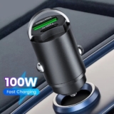 100W USB Car Phone Charger Type C QC3.0 Car Interior Fast Charging Accessories
