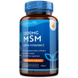 MSM 2200mg – Methylsulfonylmethane – 365 Vegan Tablets – Muscle & Joint Health
