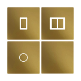 Metallic Gold Vinyl UK Light Switch Stickers for Living Room, Bedroom, Kitchen