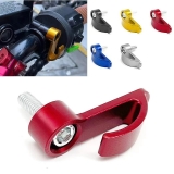 CNC Aluminium Motorcycle Parts Single Hole Hook Helmet Hook Holder Accessories