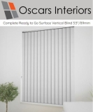 Complete Ready To Go Surface Budget Vertical Blind Cord & Chain Operation 3.5″