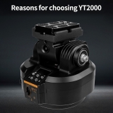 ZIFON YT2000 Motorized Pan Tilt Head Electric PTZ Ball Head Object Tracking