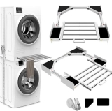 NIUXX Universal Stacking Kit for Washer and Dryer, Adjustable Stacking Shelf Kit