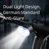 Rechargeable Waterproof Bike Light Set USB C Front Rear Bicycle LED Set