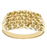 9ct Yellow Gold Mens Keeper Ring 2.9gr By Citerna