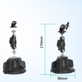 For Insta360 Go Ultra Camera Car Suction Cup Mount for Stable Shots in Motion