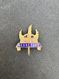 Secretary Cycling Bicycle Bike CC Wheelers Club Enamel Badge