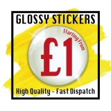 Custom Logo Printed Personalised Round Stickers Labels Glossy Postage Business