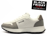 Nicce Bazino Mens Trainers Casual Designer Urban Fashion Classic Sneakers White