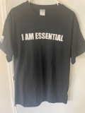 INFOWARS I AM ESSENTIAL T SHIRT BLACK LARGE EXCELLENT CONDITION FREE SHIPPING