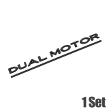 1x DUAL MOTOR Logo Emblem Badge Decal Sticker Decor Car Exterior Accessories