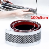 Carbon Fiber Car Anti Collision Strip Pattern Silver Skirt Protector Accessories