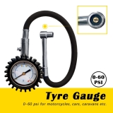 New Street Motorcycle Tyre Gauge Pro Motorcycle Car Bike Pressure Gauge 0-60psi