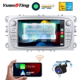 Car Stereo Radio Android12 GPS Wireless Apple Carplay Android Auto+CAM For Ford