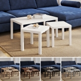 Set of 3 Wooden Nesting Stacking Coffee Side Centre Tables Living Room Furniture
