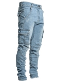 Mens Slim Fit Stretch Jeans Comfy Fashionable Super Flex Design Denim Pants