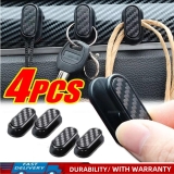 4X Black Car Interior Dashboard Mount Hook Holder Clip Car Accessories Universal