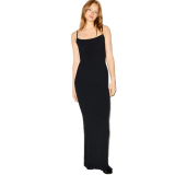 SKIMS Soft Lounge Ribbed Maxi Dress Black Size XS Womens