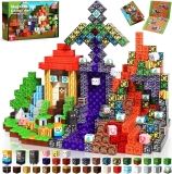 Annexfun Magnetic Blocks – 150PCS Magnetic Building Blocks Forest Portal Buildin