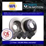 2x Solid Brake Discs and Pads fits KIA CEED ED 1.6D Rear 06 to 12 262mm Set Pair