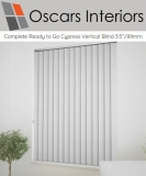 Complete Ready To Go Cypress Budget Vertical Blind Wand Control Operation 3.5″