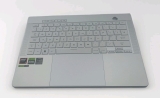 Asus ROG Zephyrus G14 GA403 Palmrest Silver White Keyboard Backlit Top Cover