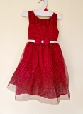 Jona Michelle Girls Special Occasion Christmas Dress in Wine Red Size 6 Years