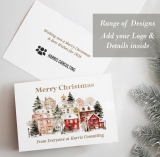 Personalised Business Christmas Cards – 10 Pack with envelopes
