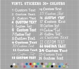 Personalised Name Vinyl Sticker Word Text Cut Text Font Sticker Sentence Letter