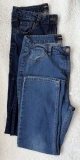 2 Pairs Women’s stretch Jeans sz 14 Matalan Papaya Blue Faded 29” Straight Leg