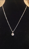 2ct Moissanite necklace – Silver (925) – with GRA certificates