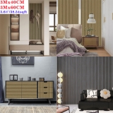 2X Wood Effect Wallpaper Peel &Stick Self Adhesive Wood Grain Panel Slat 3M*40