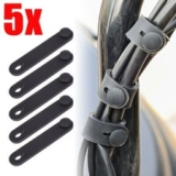 5pcs Black Rubber Band Motorcycle Parts For Frame Securing Ties Wiring Harness