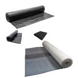 4M X 10M 1000G BLACK HEAVY DUTY POLYTHENE PLASTIC SHEETING GARDEN DIY MATERIAL