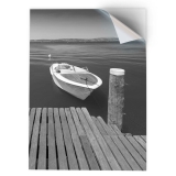 1 x Vinyl Sticker A3 – BW – Lake Garda Italy Italian  #39212