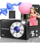 Digital Camera, Vlogging Camera Rechargeable Digital Cameras FHD 1080P 44MP