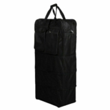 Extra Large 44-Inch Folding Travel Duffle Bag with Wheels and Zip Cargo Holdall