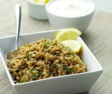 Bulgur & Lentils (Mjadra) | Arabic Food Recipes