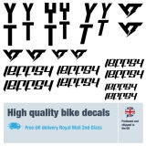 YT Jeffsy bike labels / decals / stickers, 5+ years external quality (29 pack)