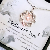 To My Mum Necklace Gift for mother Women Jewellery Gift from Son mother and Son