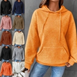 Women Hoodies Long Sleeve Hooded Sweatshirts Ladies Sport Thermal Drawstring Top