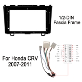 Fascia Panel Dash Trim 9” Frame For HONDA CR-V 2007-2011 Car Stereo Radio