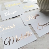 1,5,10 Personalised Vinyl Name Stickers Decal Label Water Bottle Wedding 1″ 2″ )